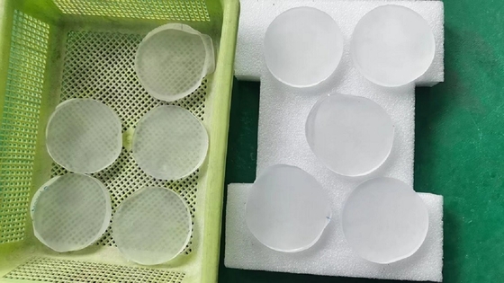 एमईएमएस के लिए अनुकूलित पॉलिश साइड रा 1.0 एनएम सिलिका ग्लास वेफर